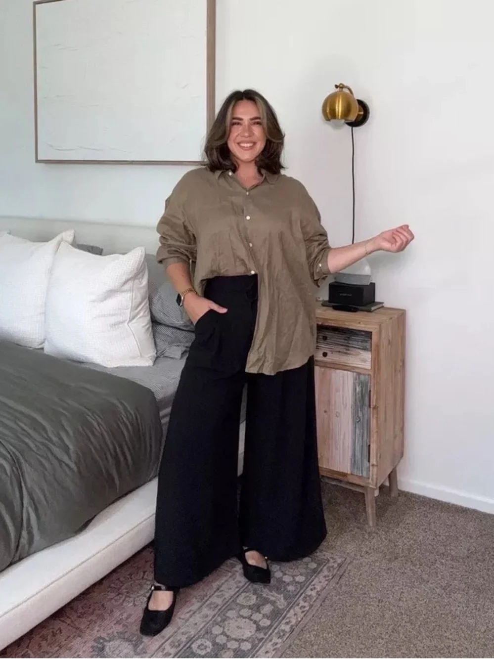 Aritzia Wilfred Reminisce Relaxed Linen Shirt
